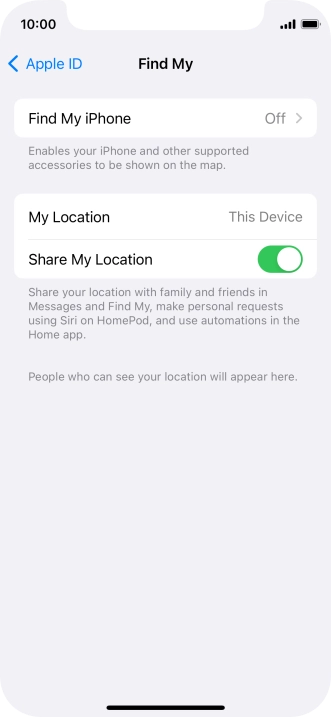 Press Find My iPhone.