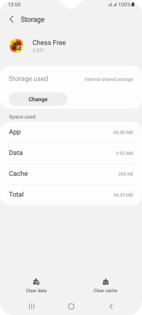 Press Clear cache.