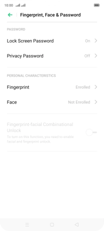 Press Lock Screen Password and key in the additional phone lock code you created earlier. Press Lock Screen Password and key in the additional phone lock code you created earlier.