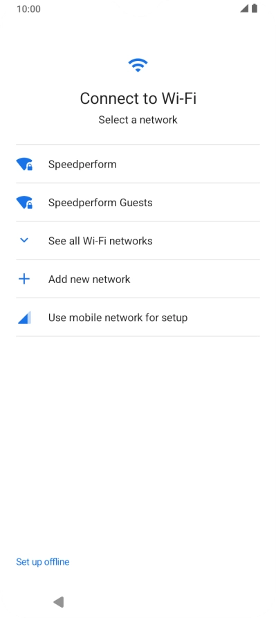 Press the required Wi-Fi network. Press the required Wi-Fi network.