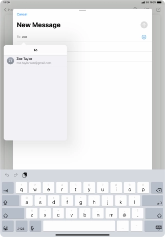 Press the required contact. Press the required contact.