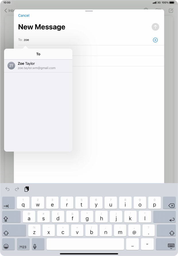 Press the required contact. Press the required contact.