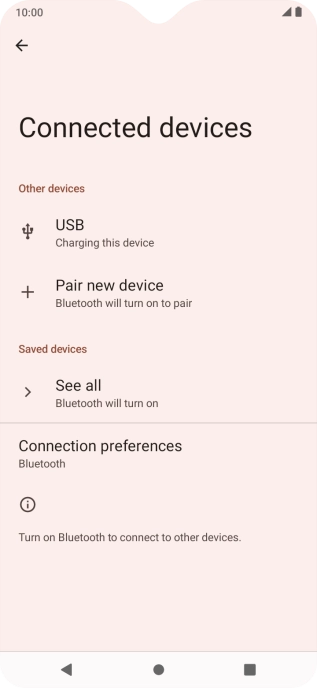 Press Pair new device. Press Pair new device.