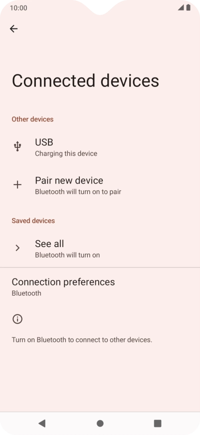 Press Pair new device. Press Pair new device.