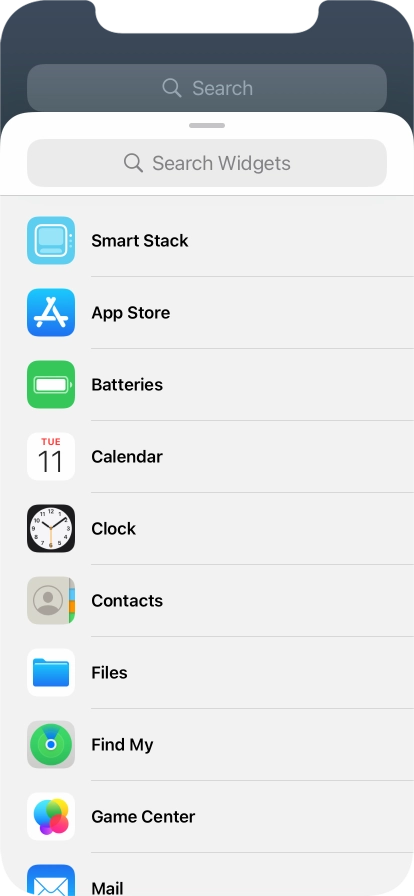 Press Smart Stack.