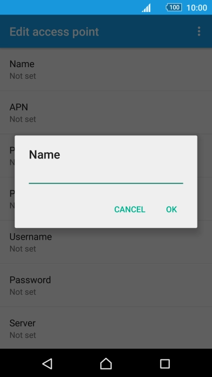 Key in Vodafone MMS and press OK.