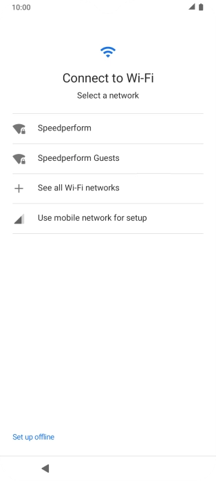 Press the required network.