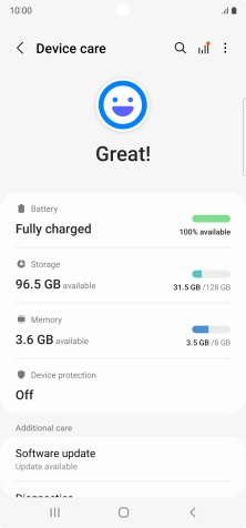 Press Battery.