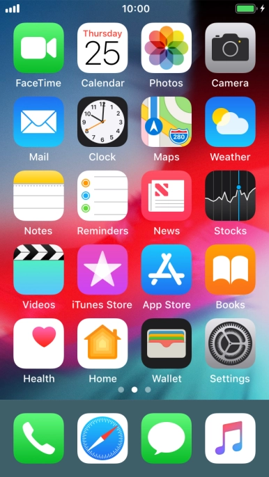 When the battery charging icon is displayed, charging is in progress.