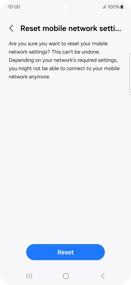 Press Reset.