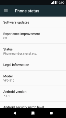 Press Software updates. If a new software version is available, it's displayed. 
Follow the instructions on the screen to update the phone software.