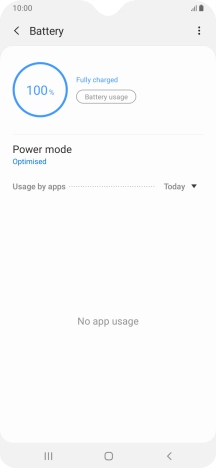 Press Power mode.