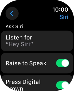 Press Listen for.