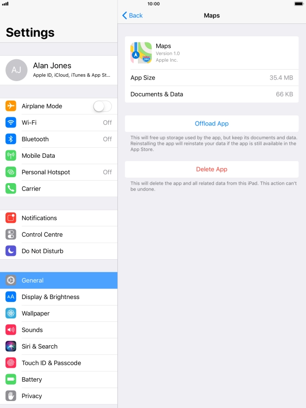 Press Offload App. Press Offload App.