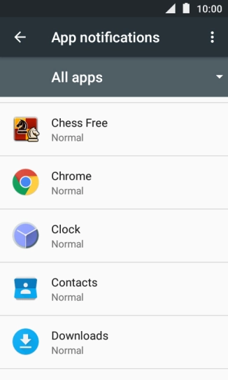 Press the required app. Press the required app.