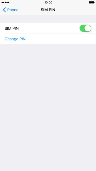 Press the indicator to turn the function on or off.