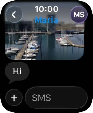 Press SMS.