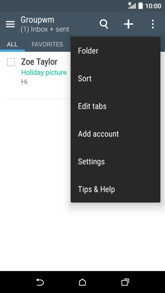 Press Settings.