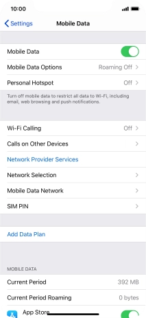 Press Add Data Plan. Press Add Data Plan.