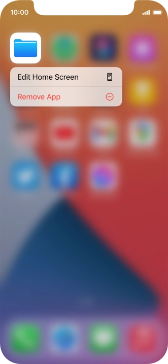 Press Remove App.