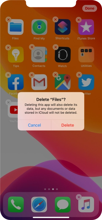 Press Delete.