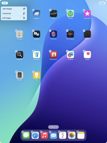 Press Add Widget. Press Add Widget.