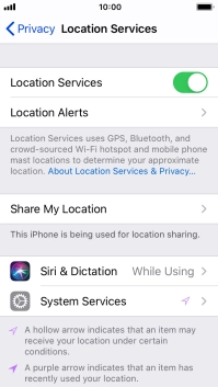 Press the required app.
