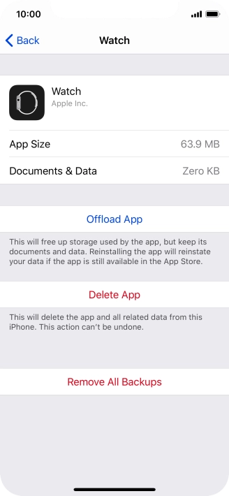 Press Offload App.