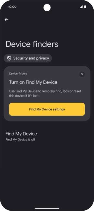 Press Find My Device.