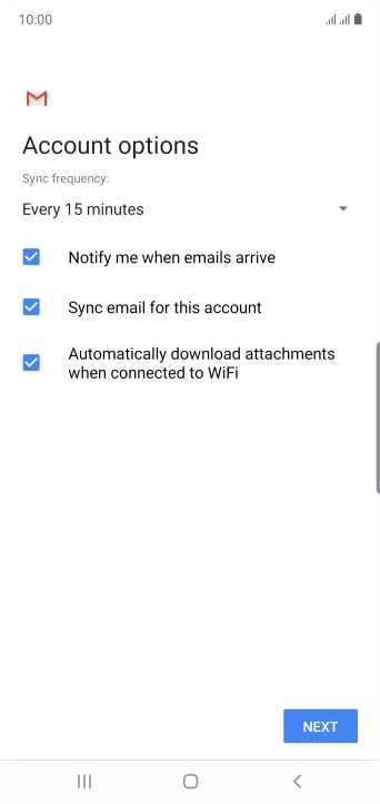 Press the drop down list below 