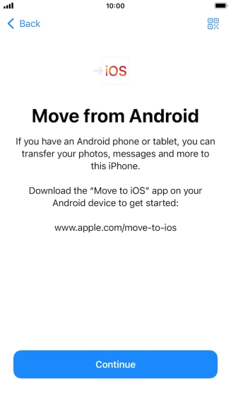 To transfer content to your phone, you need to install the app 