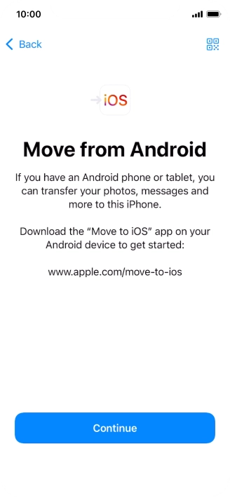 To transfer content to your phone, you need to install the app 