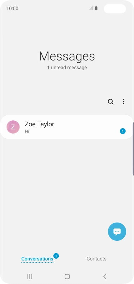 Press the menu icon. Press the menu icon.