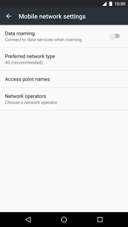 Press Network operators and your phone will search for networks. Press Network operators and your phone will search for networks.