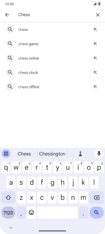 Key in the name or subject of the required app and press the search icon. Key in the name or subject of the required app and press the search icon.
