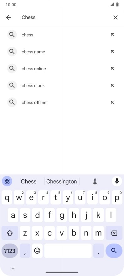 Key in the name or subject of the required app and press the search icon. Key in the name or subject of the required app and press the search icon.