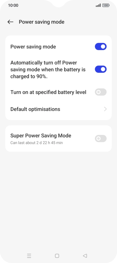 Press the Home key to return to the home screen.