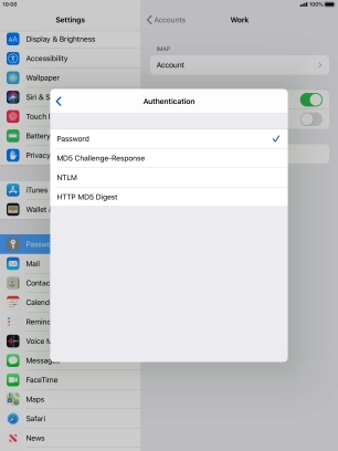 Press Password.