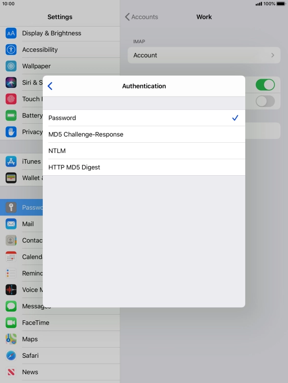 Press Password.
