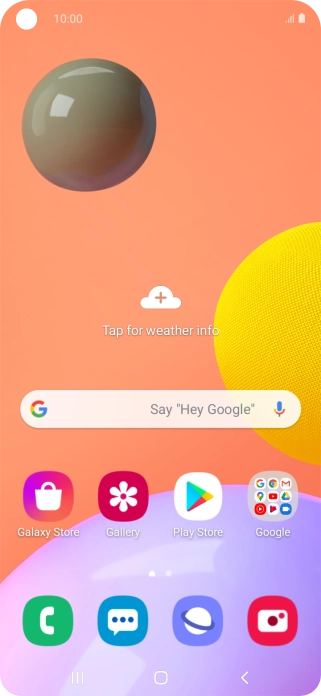 Slide two fingers downwards starting from the top of the screen.
