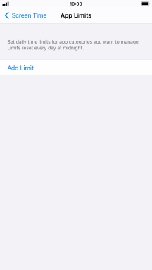 Press Add Limit.
