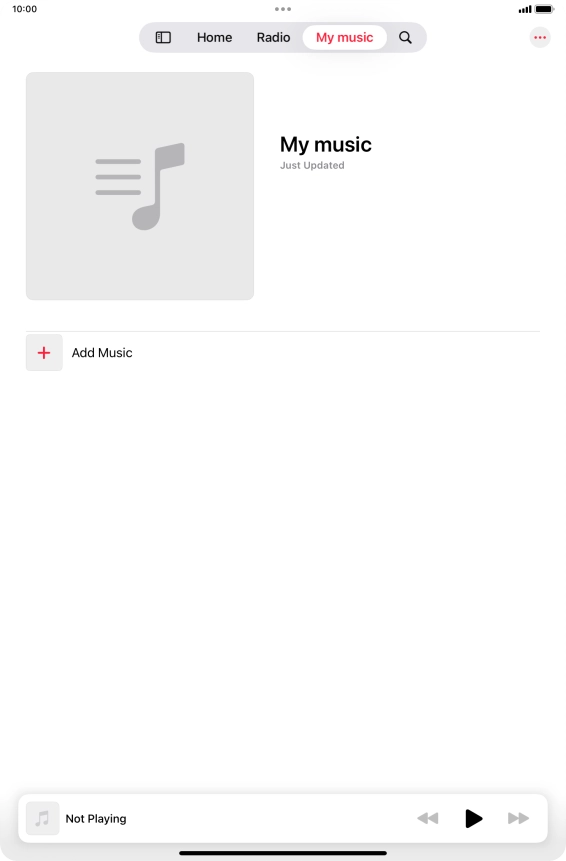Press Add Music.