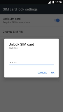 Key in your PIN and press OK.