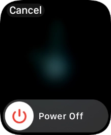 Press and drag the power off icon right.