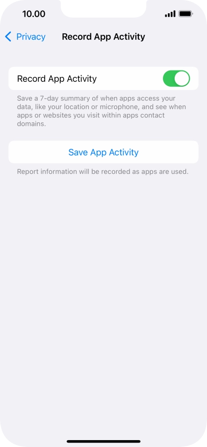 Press Save App Activity.