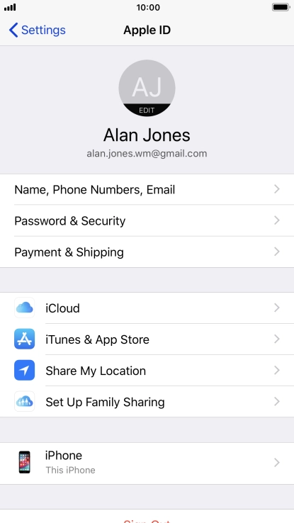 Press the Home key to return to the home screen.