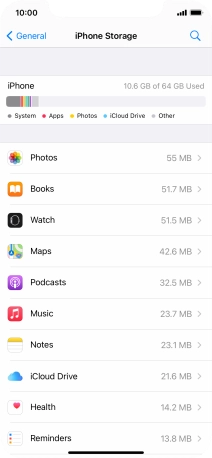 Press the required app. Press the required app.