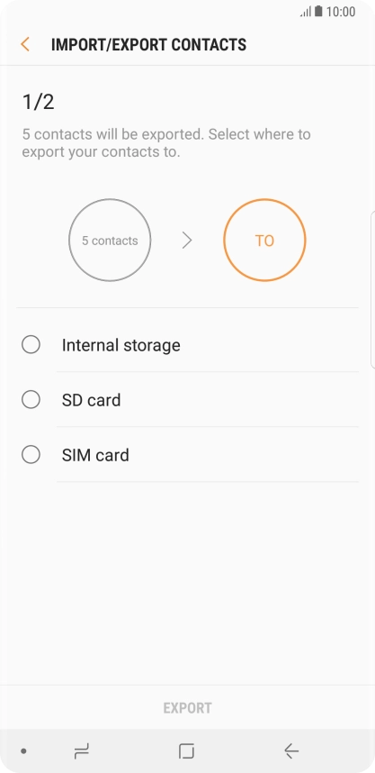 Press SIM card.