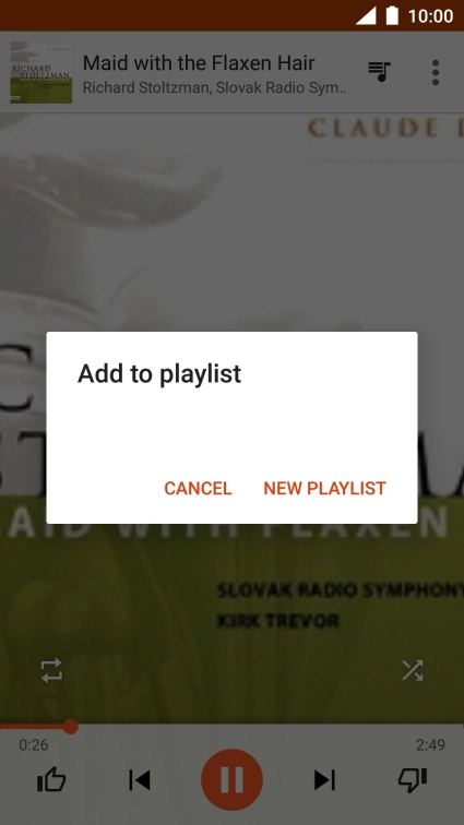 Press NEW PLAYLIST.