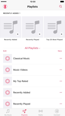 Press New and key in the name of the playlist. Press New and key in the name of the playlist.
